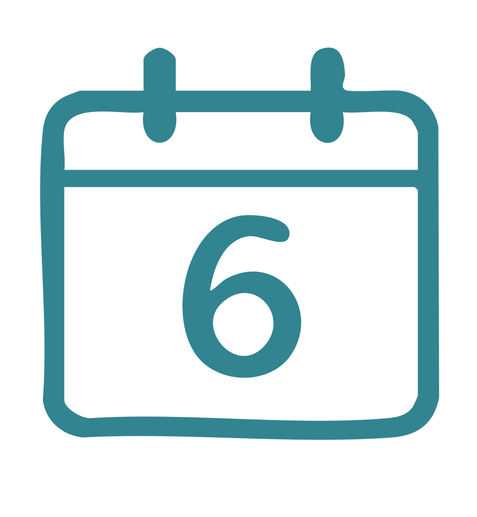 icone calendrier 6 jours